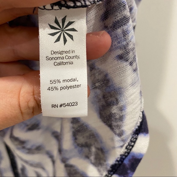 Athleta Blue Tie-Dye Tank Top - Picture 5 of 6